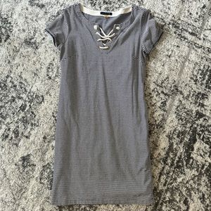 Tommy Hilfiger navy white stripe dress